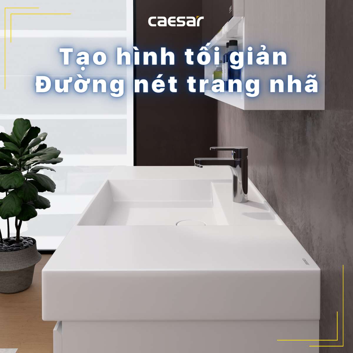 Chậu lavabo đặt bàn Caesar LF5386