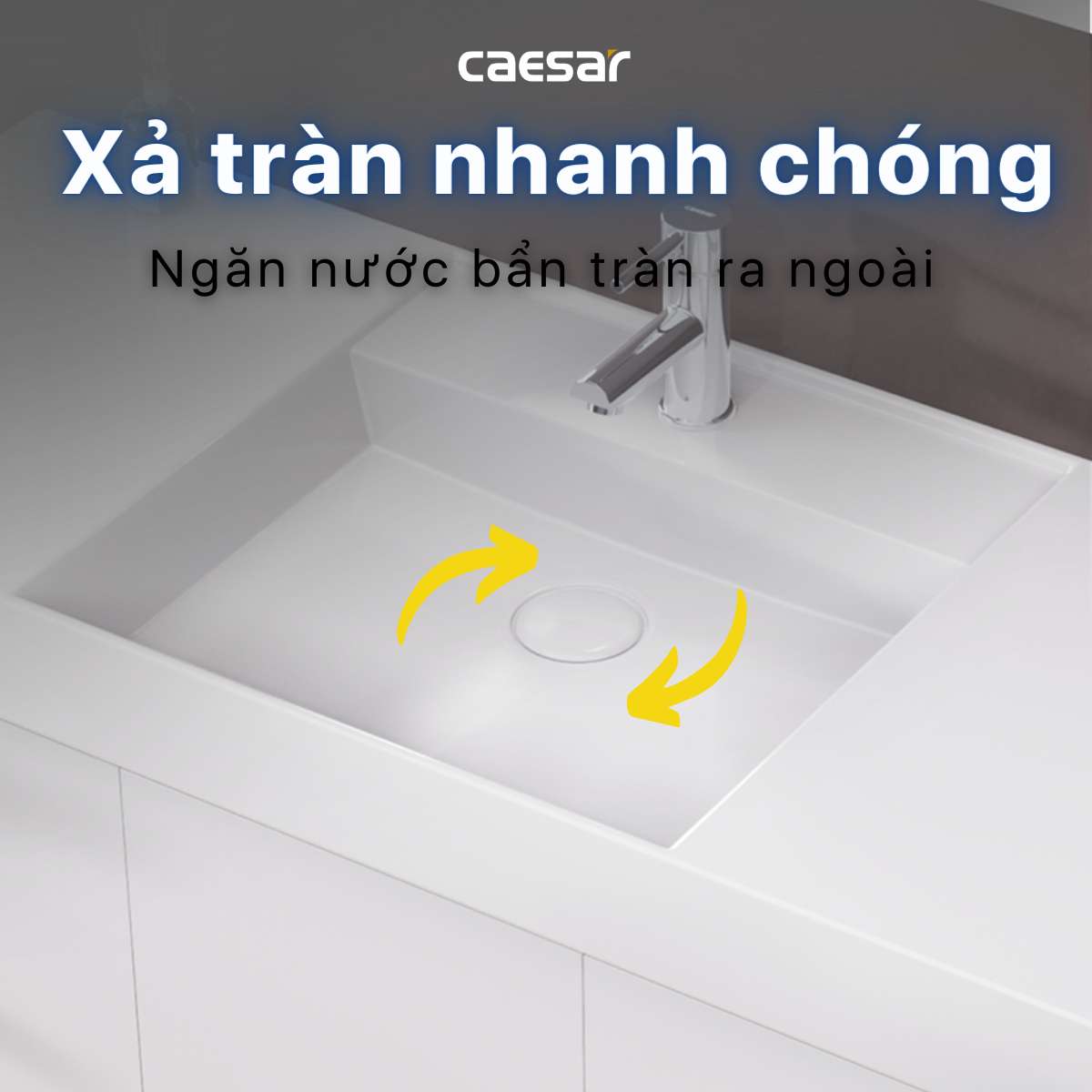 Chậu lavabo đặt bàn Caesar LF5386