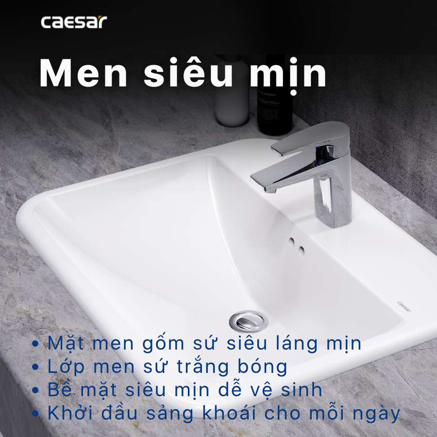 Chậu lavabo dương vành Caesar L5019