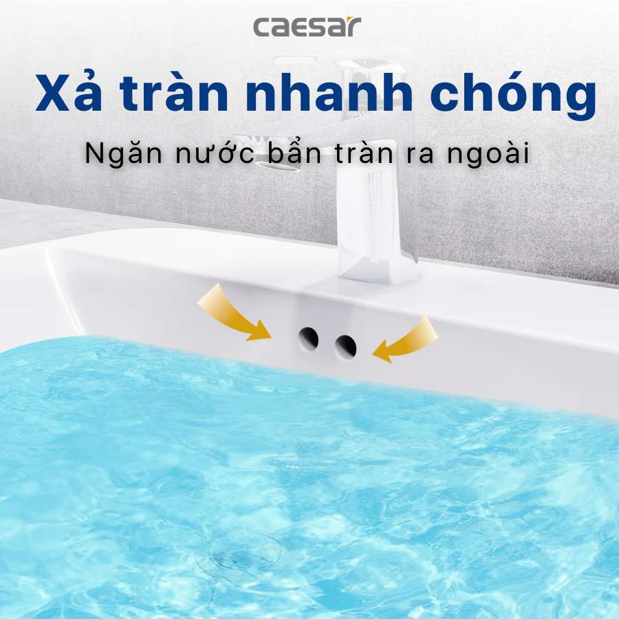 Chậu lavabo dương vành Caesar L5019