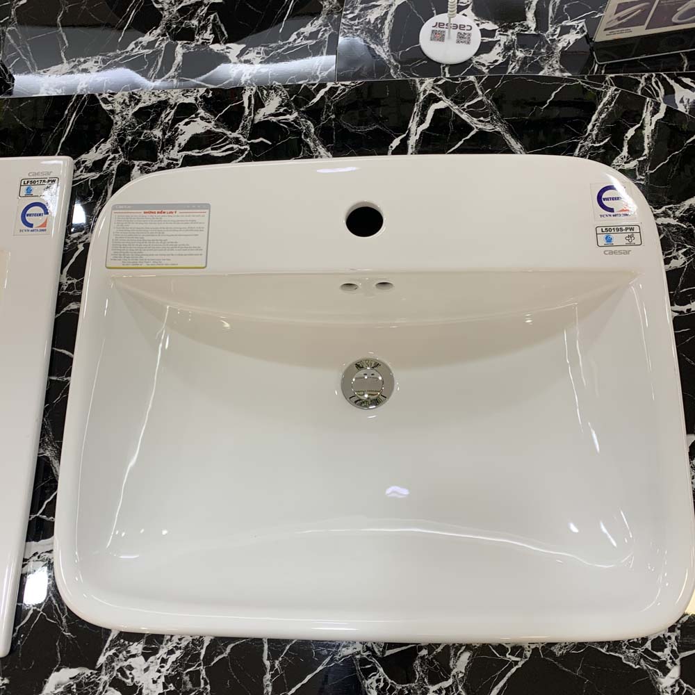 Chậu lavabo dương vành Caesar L5019
