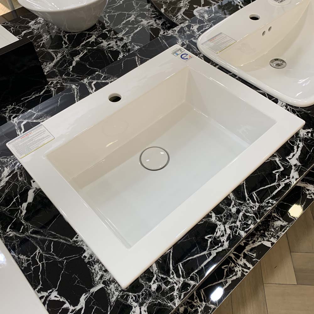 Chậu lavabo dương vành Caesar LF5017
