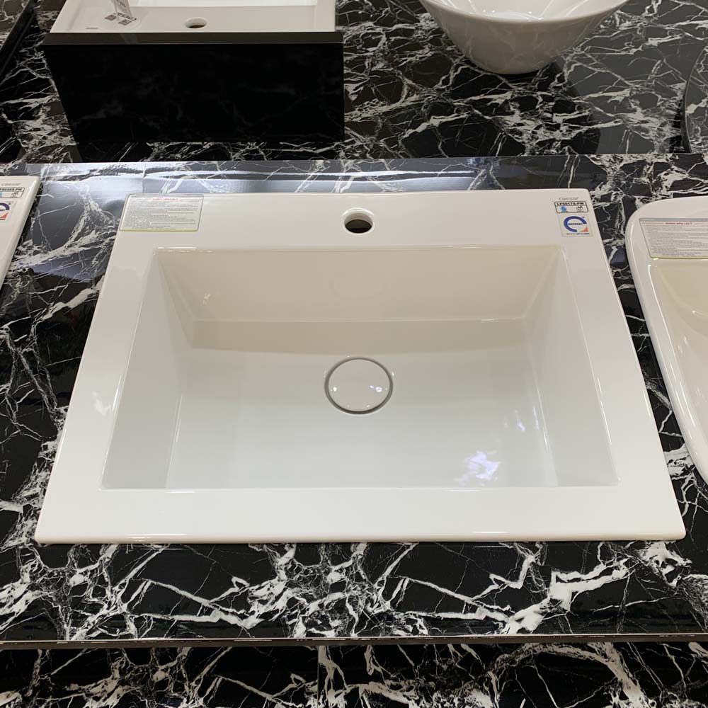 Chậu lavabo dương vành Caesar LF5017