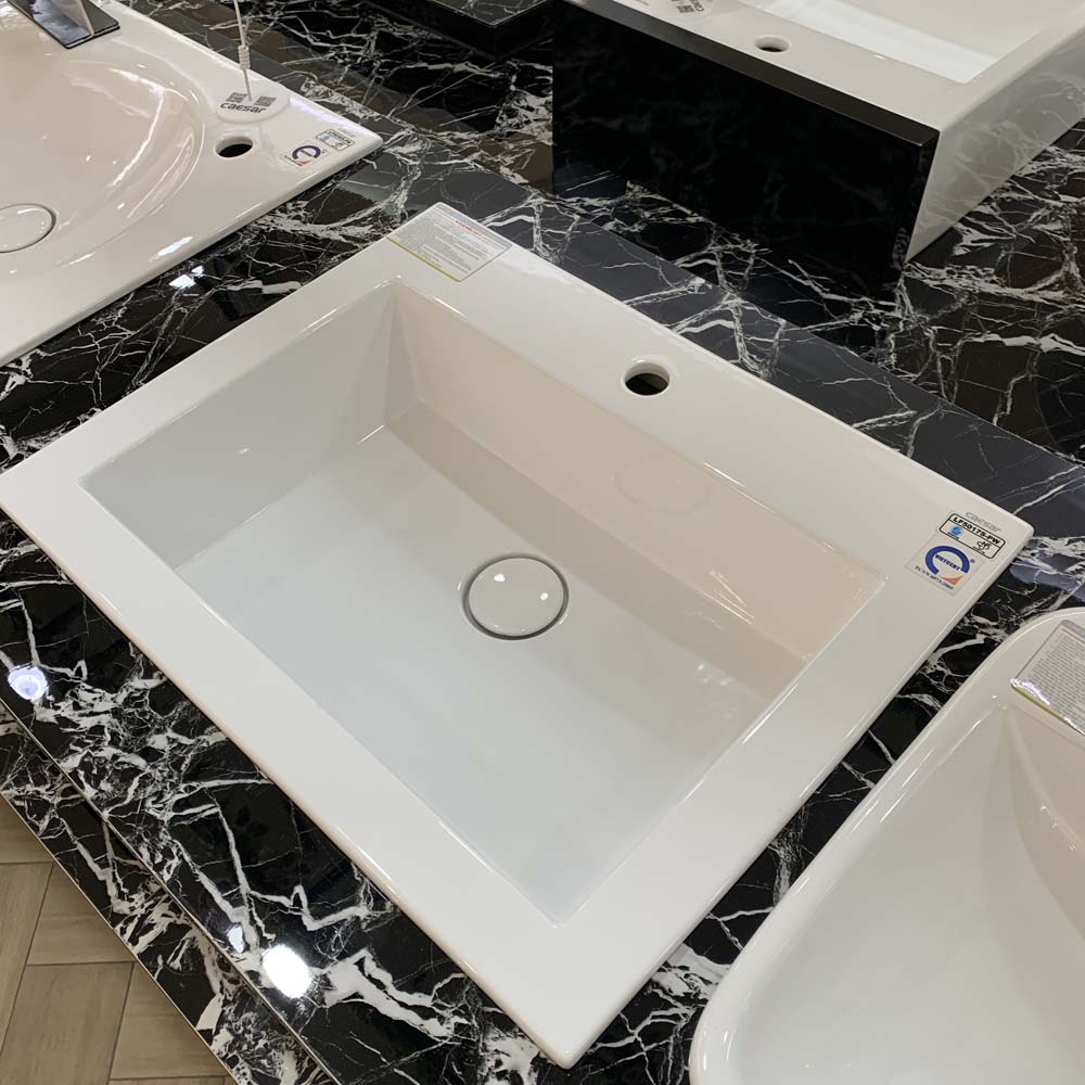 Chậu lavabo dương vành Caesar LF5017