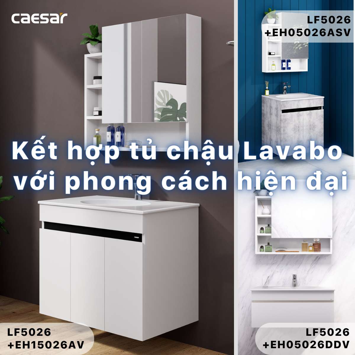 Chậu lavabo dương vành Caesar LF5026