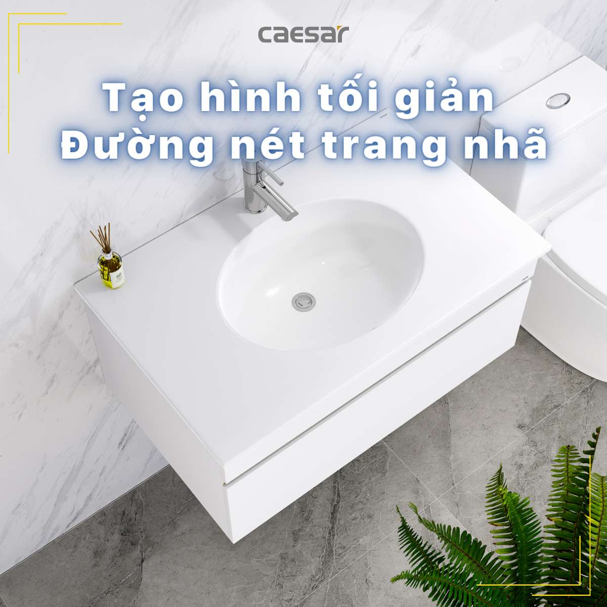 Chậu lavabo dương vành Caesar LF5026
