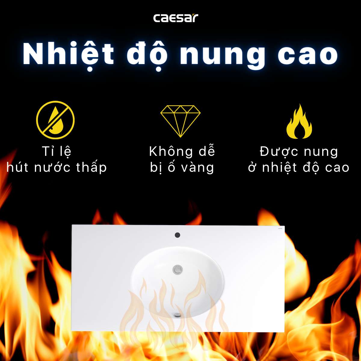 Chậu lavabo dương vành Caesar LF5028