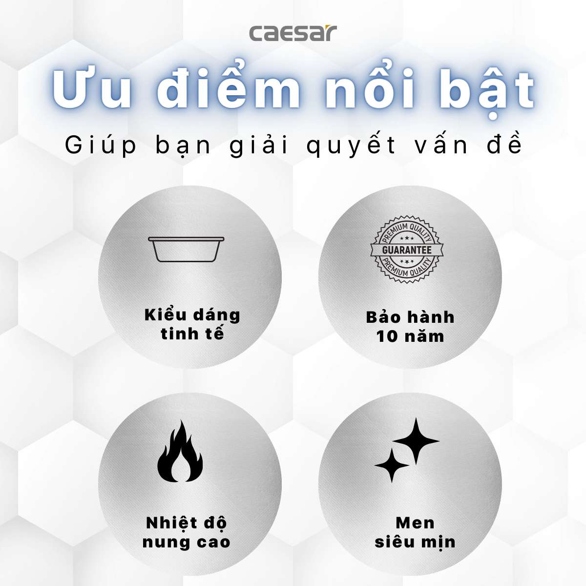 Chậu lavabo dương vành Caesar LF5030