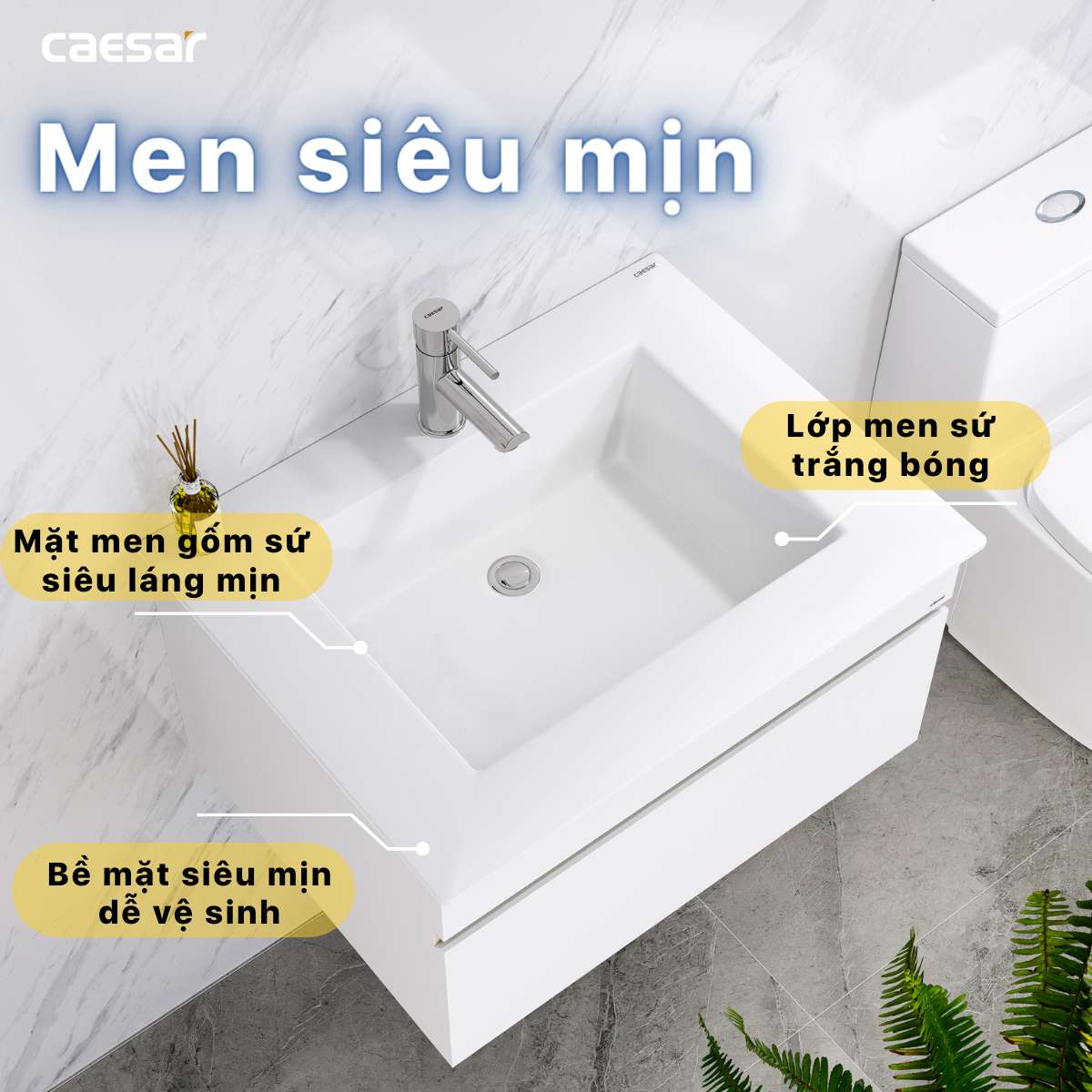 Chậu lavabo dương vành Caesar LF5030