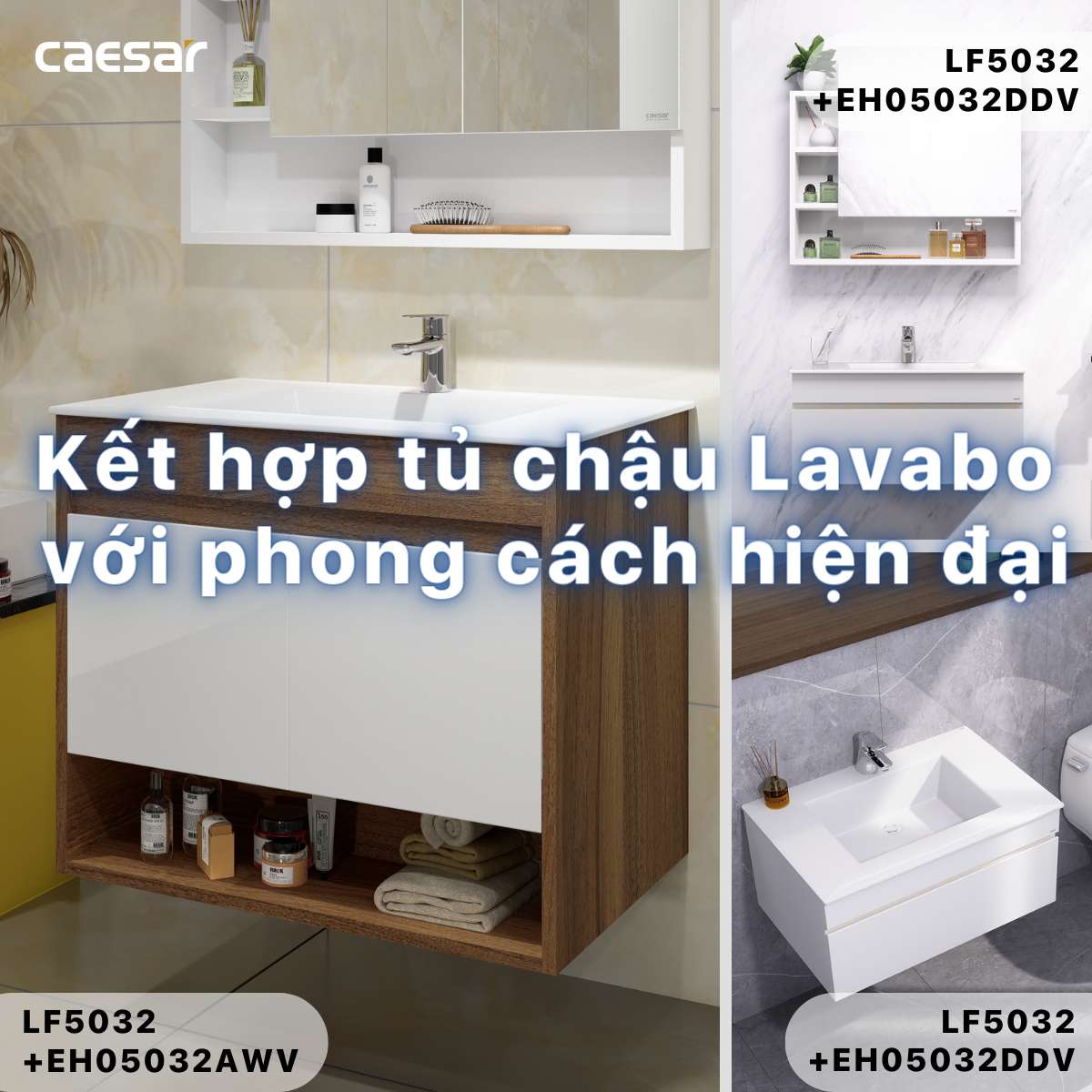 Chậu lavabo dương vành Caesar LF5032