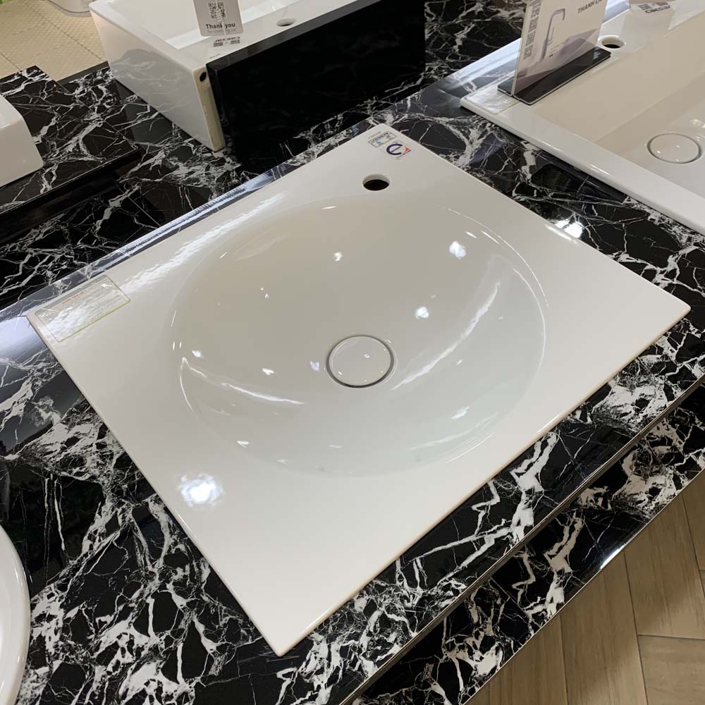 Chậu lavabo dương vành Caesar LF5038