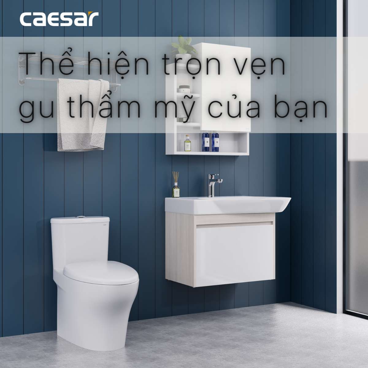 Chậu lavabo dương vành Caesar LF5364