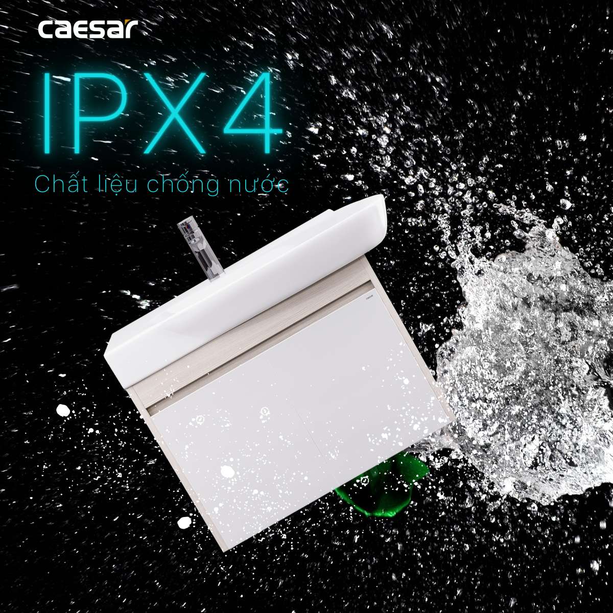 Chậu lavabo dương vành Caesar LF5364