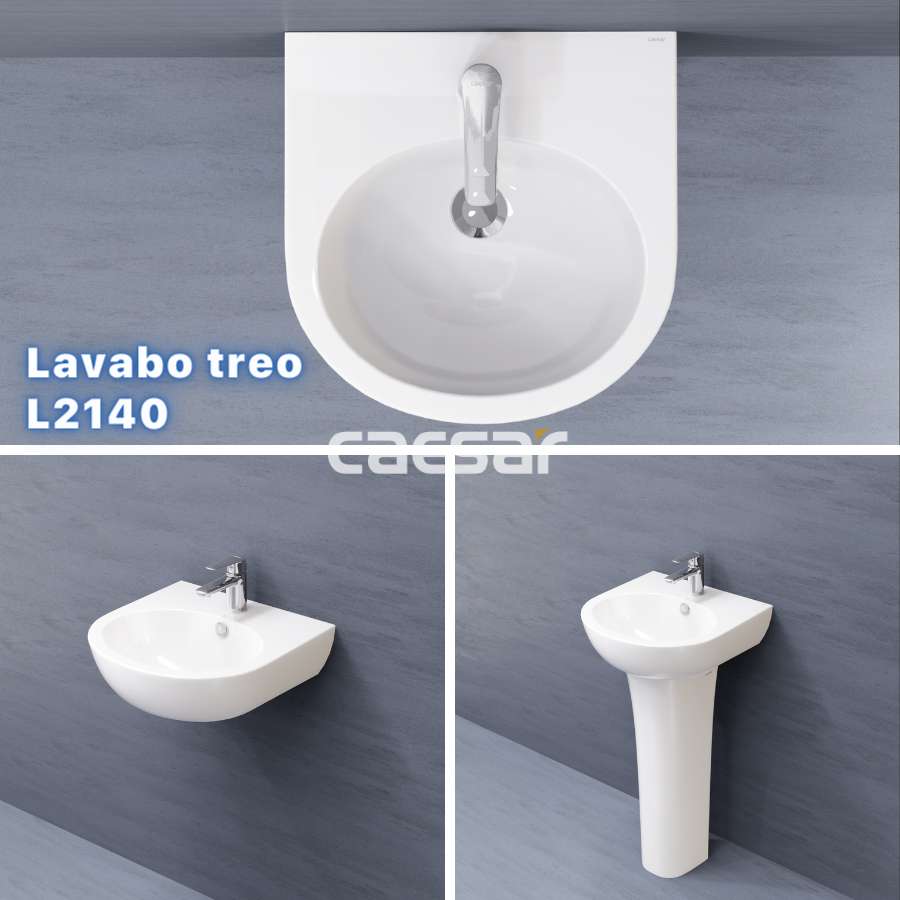 Chậu rửa lavabo treo tường Caesar L2140