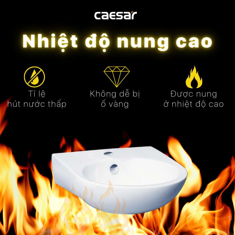 Chậu rửa lavabo treo tường Caesar L2140