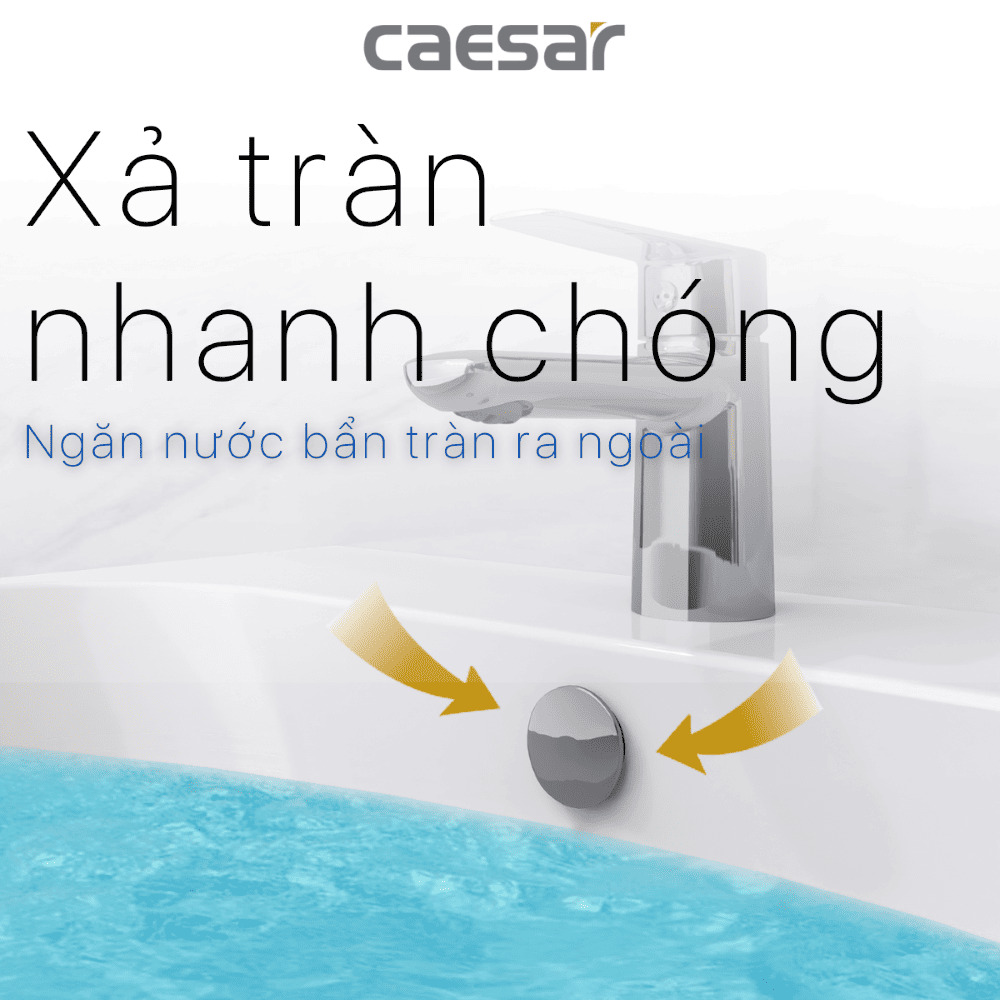 Chậu rửa lavabo treo tường chân lửng Caesar L2150+P2443