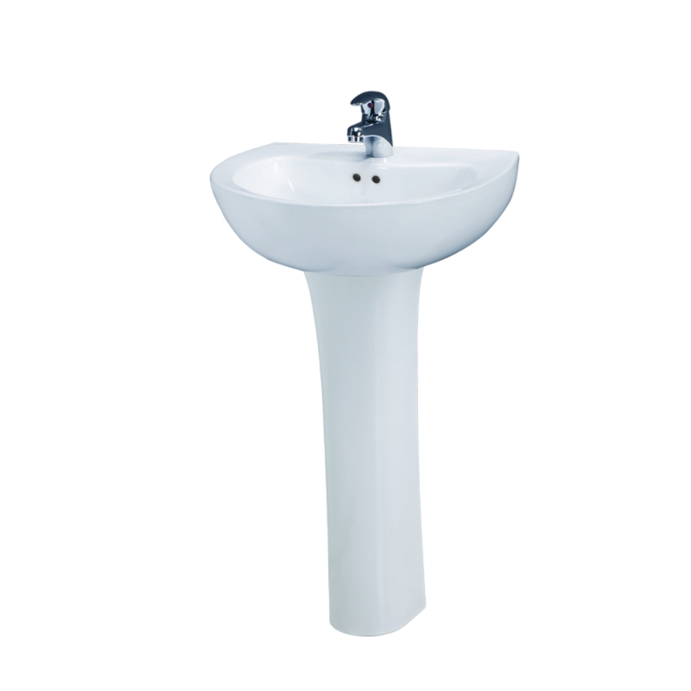 Chậu rửa lavabo treo tường chân dài Caesar L2150+P2445