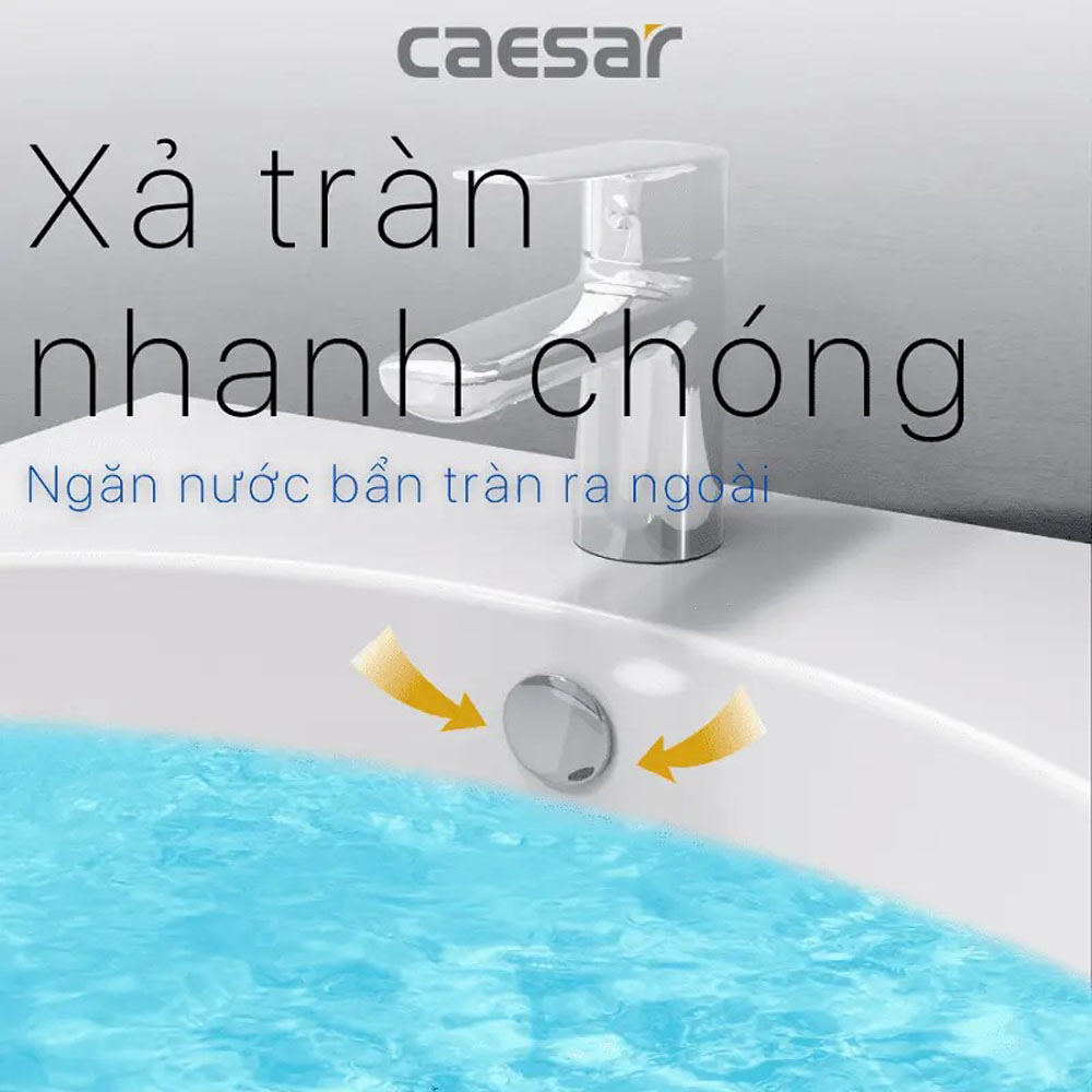 Chậu rửa lavabo treo tường chân dài Caesar L2152+P2445