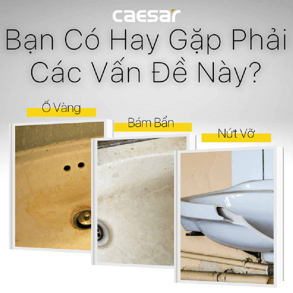Chậu rửa lavabo treo tường chân dài Caesar L2220+P2445