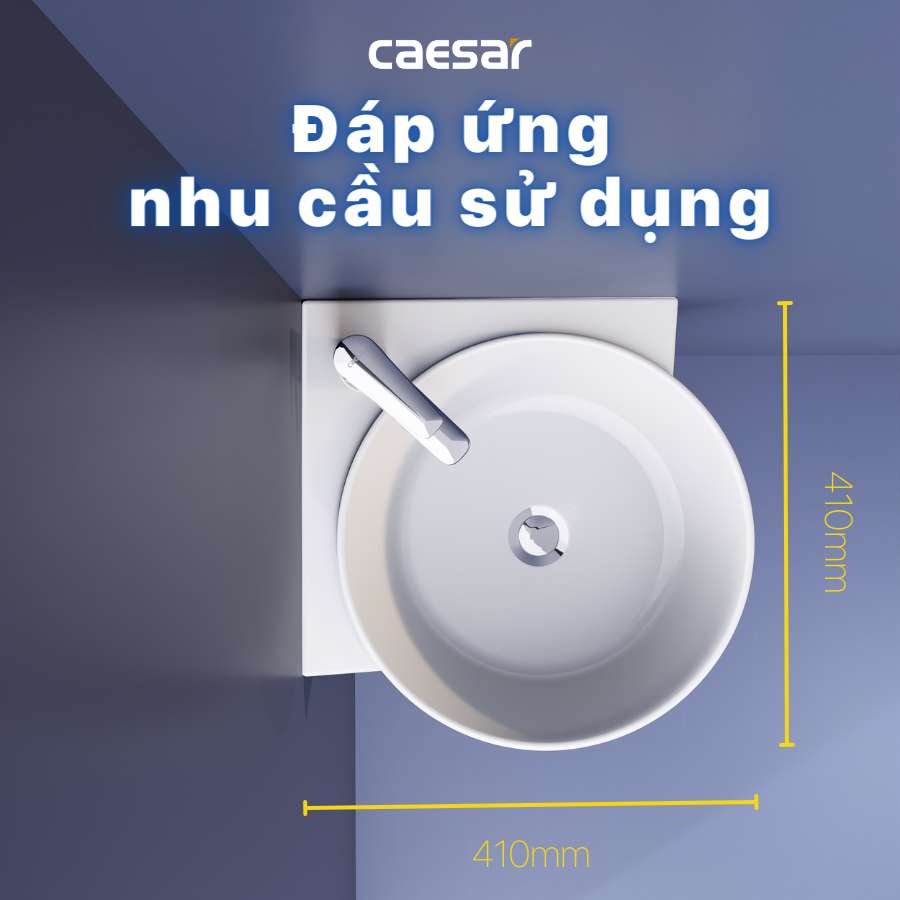 Chậu rửa lavabo treo tường đặt góc Caesar LF5238