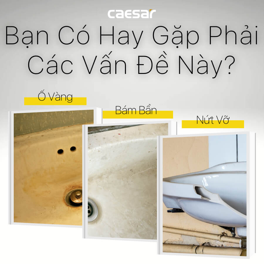 Chậu lavabo treo tường chân lửng CAESAR LF5263 + PF2463