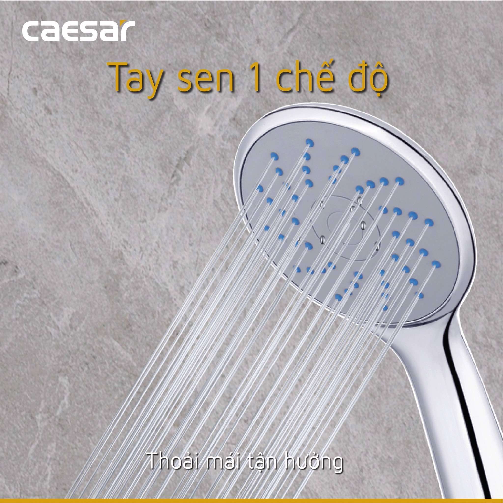 Bộ vòi sen tắm lạnh Caesar S063C (Tay sen tắm xi)