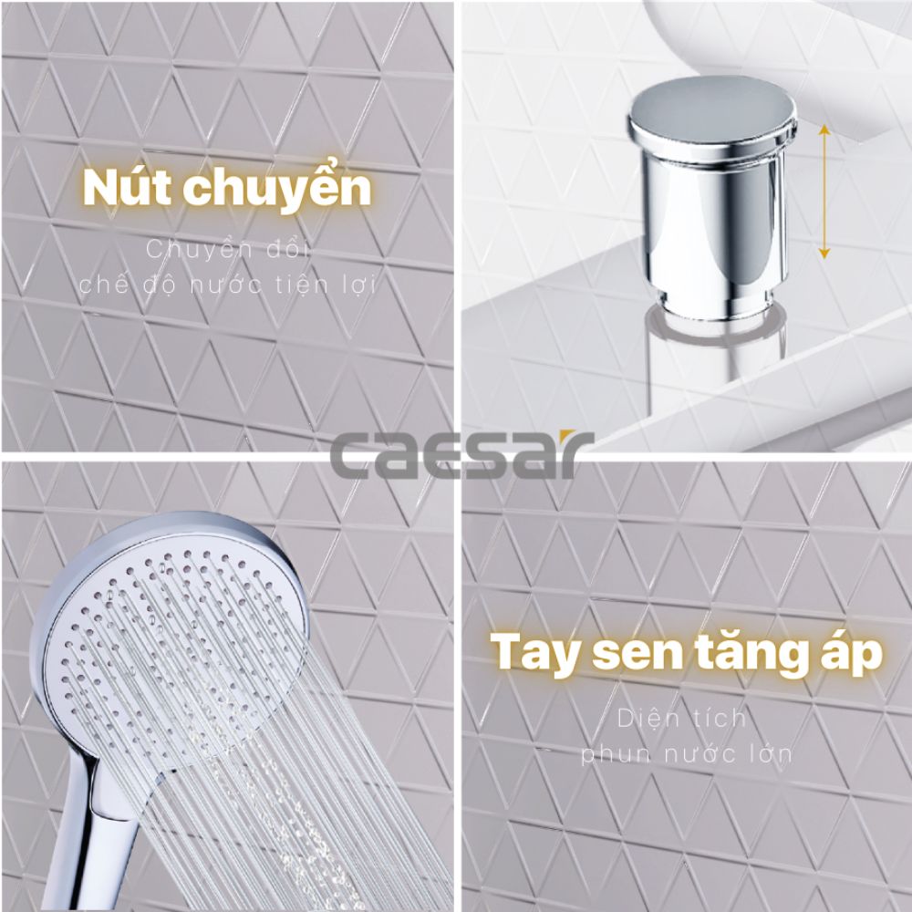 Bộ vòi sen tắm nóng lạnh Caesar S503C