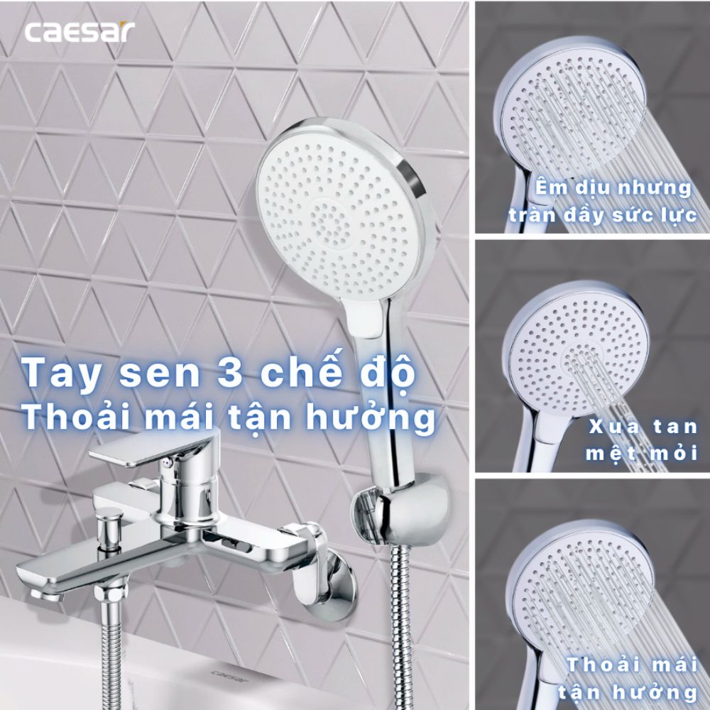 Bộ vòi sen tắm nóng lạnh Caesar S503C