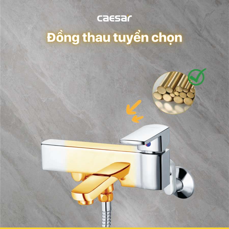 Bộ vòi sen tắm nóng lạnh Caesar S553C