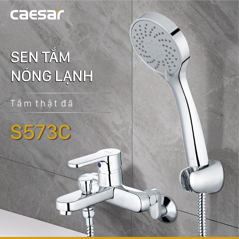 Bộ vòi sen tắm nóng lạnh Caesar S573C