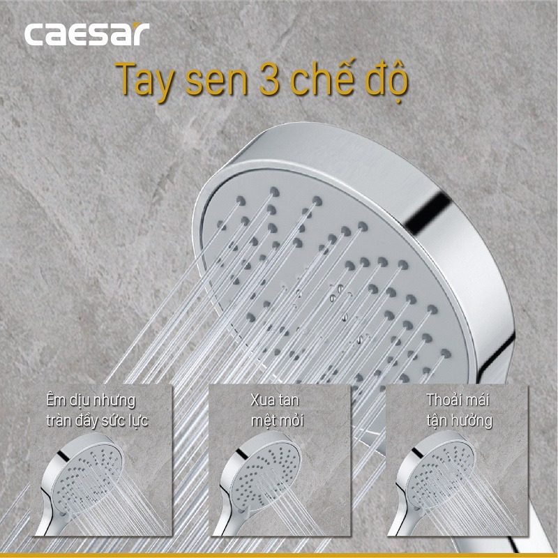 Bộ vòi sen tắm nóng lạnh Caesar S573C