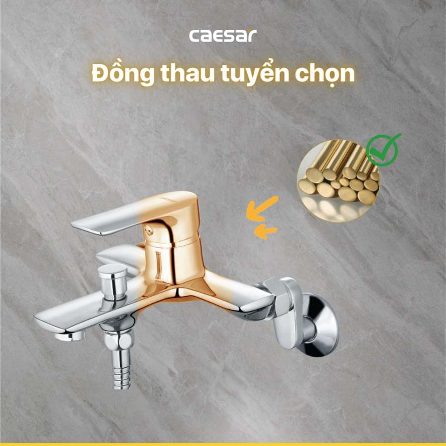 Bộ vòi sen tắm nóng lạnh Caesar S773C