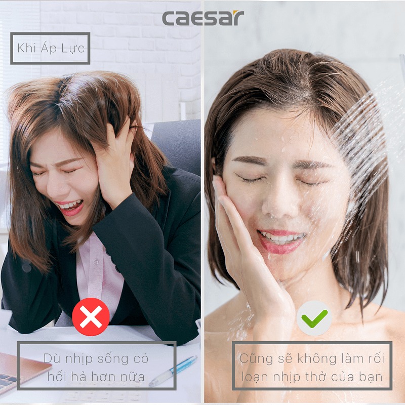 Bộ vòi sen tắm nhiệt độ Caesar TS617