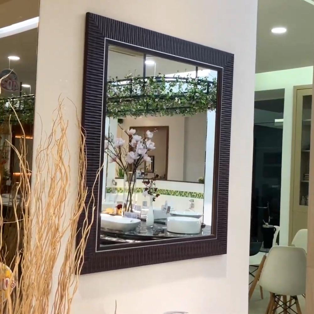 Gương soi khung nhựa cao cấp 80x90cm Caesar M926