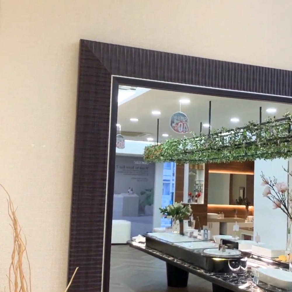 Gương soi khung nhựa cao cấp 80x90cm Caesar M926