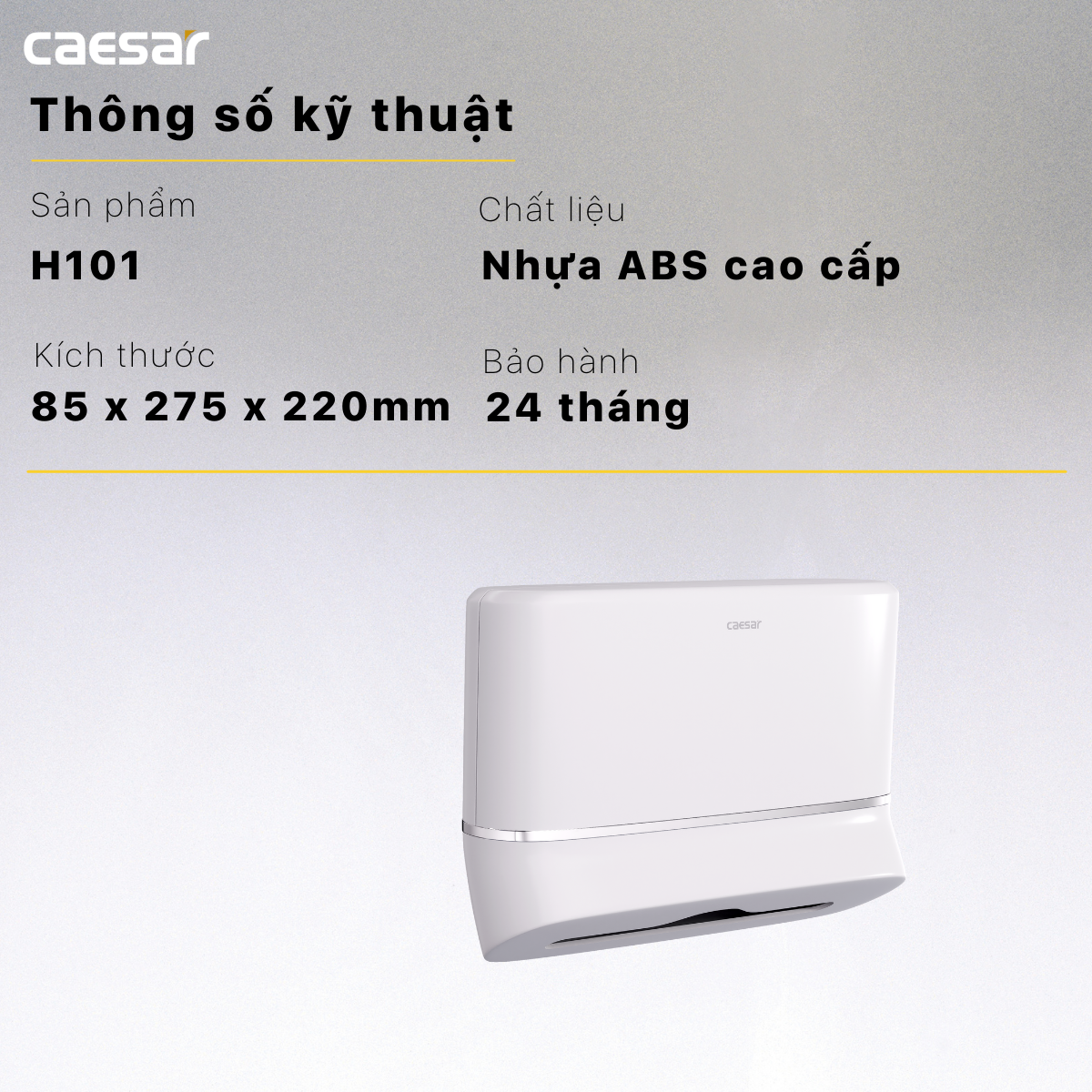 Hộp giấy vệ sinh Caesar H101
