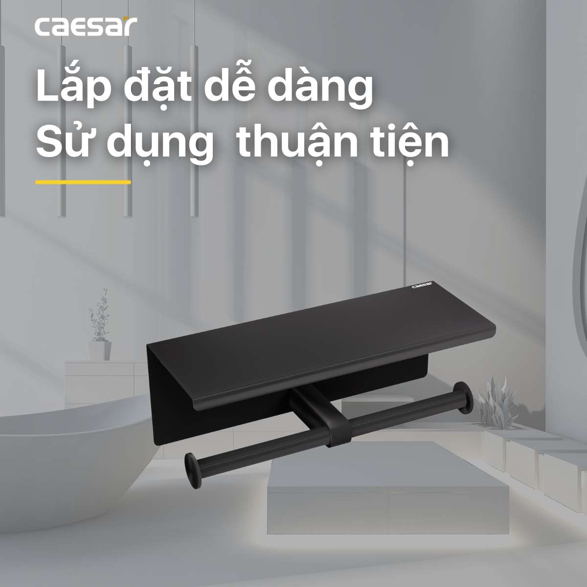 Móc giấy vệ sinh đôi Caesar Q6304B