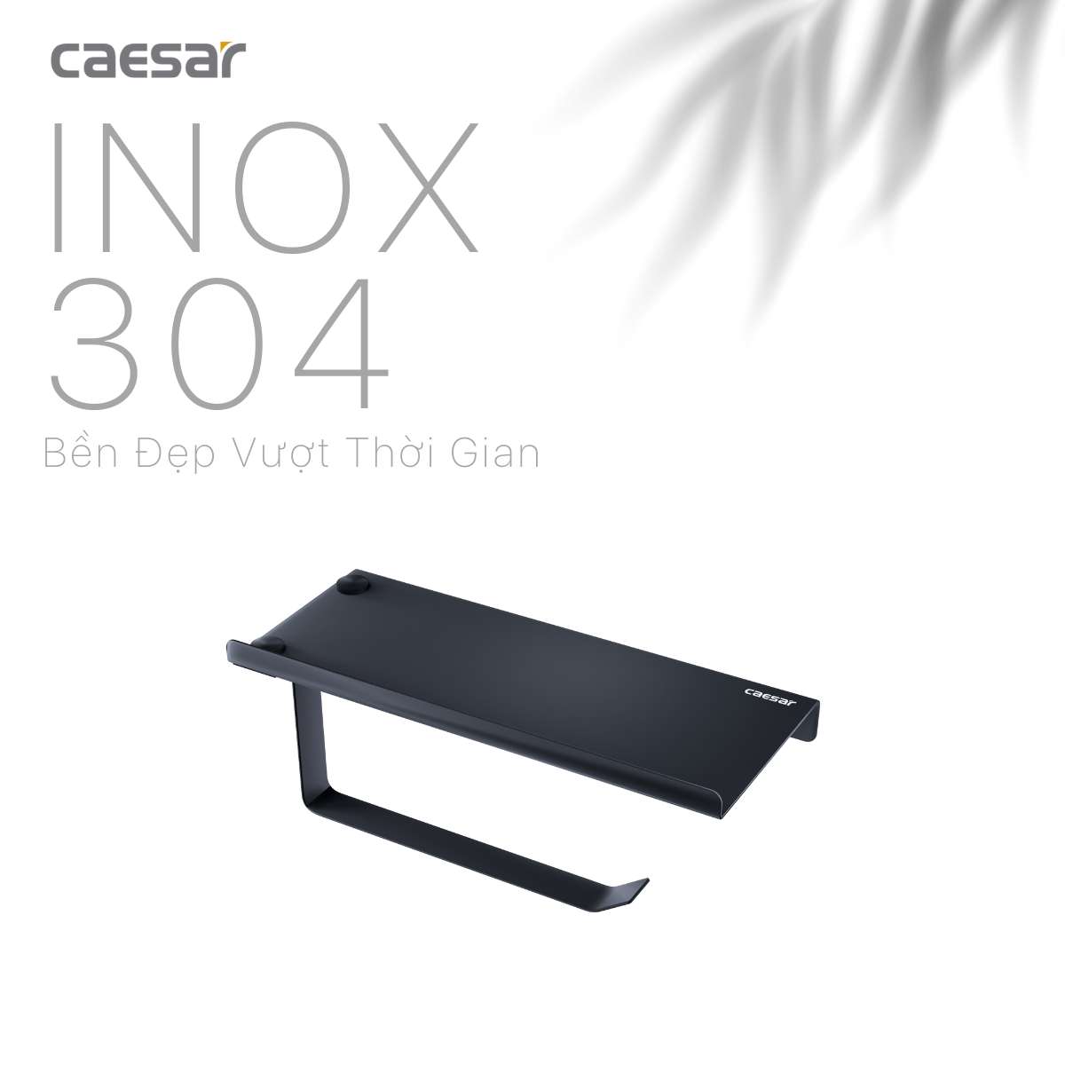 Lô đựng giấy vệ sinh đơn có kệ Caesar Q6334B