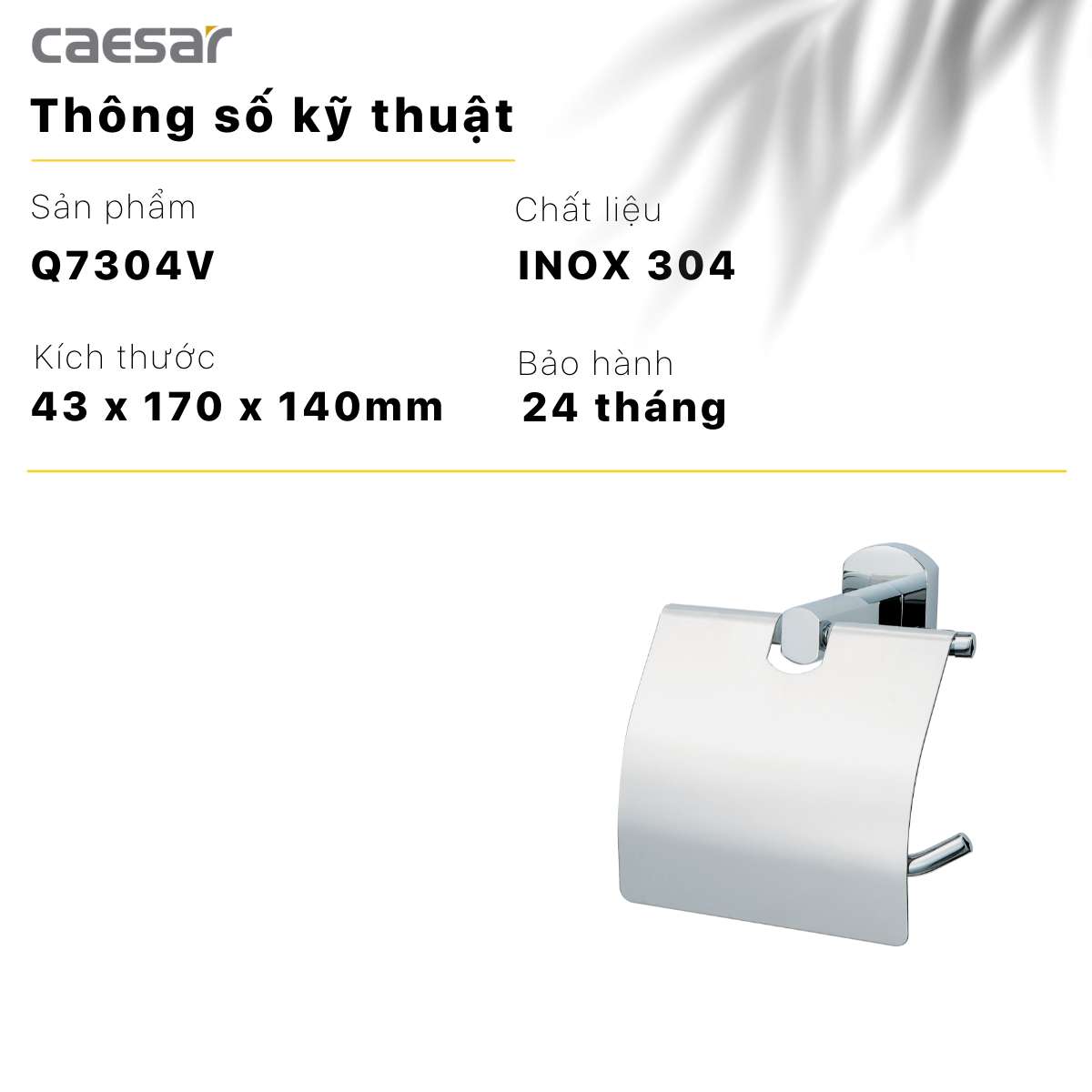 Lô giấy vệ sinh Caesar Q7304V