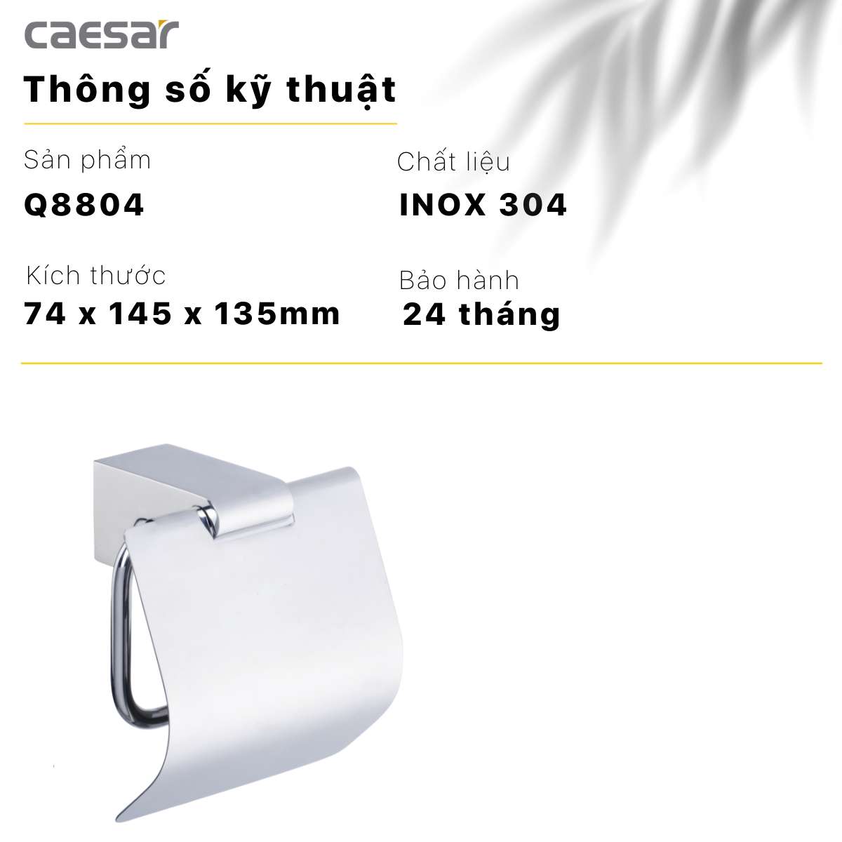 Hộp đựng giấy vệ sinh Caesar Q8804