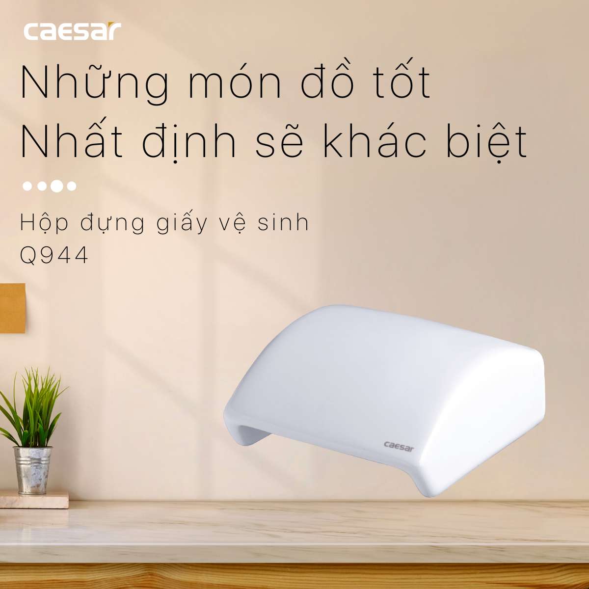 Hộp đựng giấy vệ sinh Caesar Q944