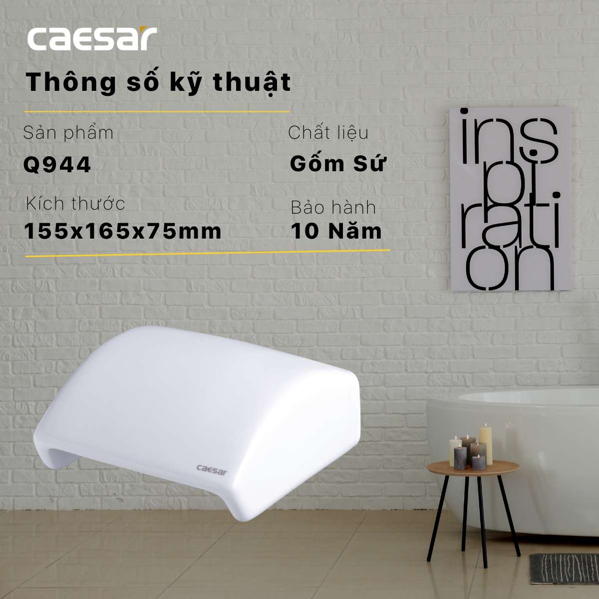 Hộp đựng giấy vệ sinh Caesar Q944