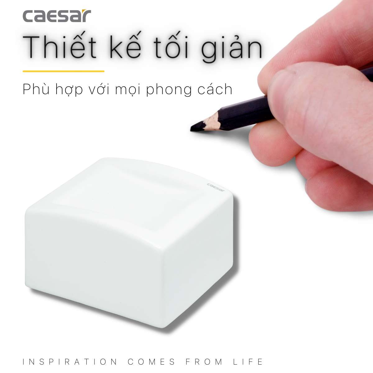 Hộp đựng giấy vệ sinh sứ Caesar Q994