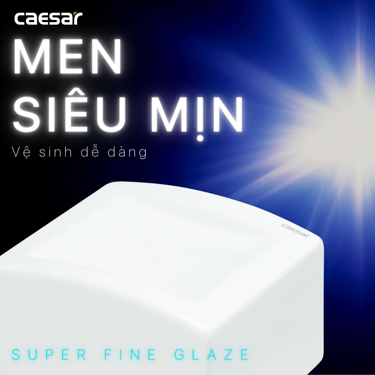Hộp đựng giấy vệ sinh sứ Caesar Q994