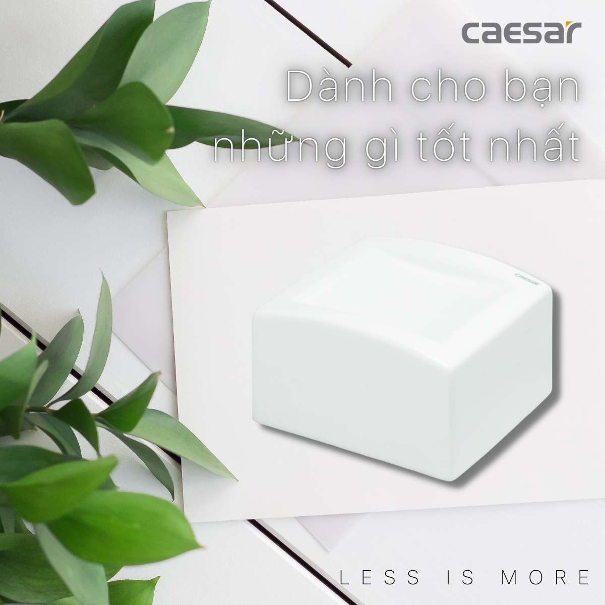 Hộp đựng giấy vệ sinh sứ Caesar Q994