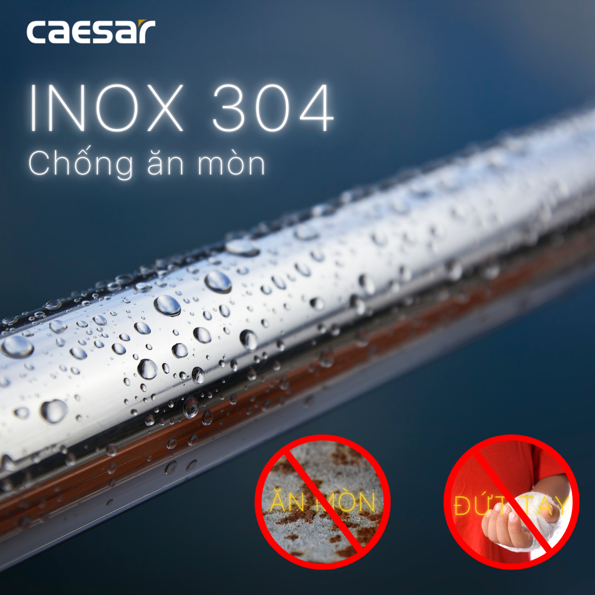 Thanh tay vịn inox Caesar GB131BV