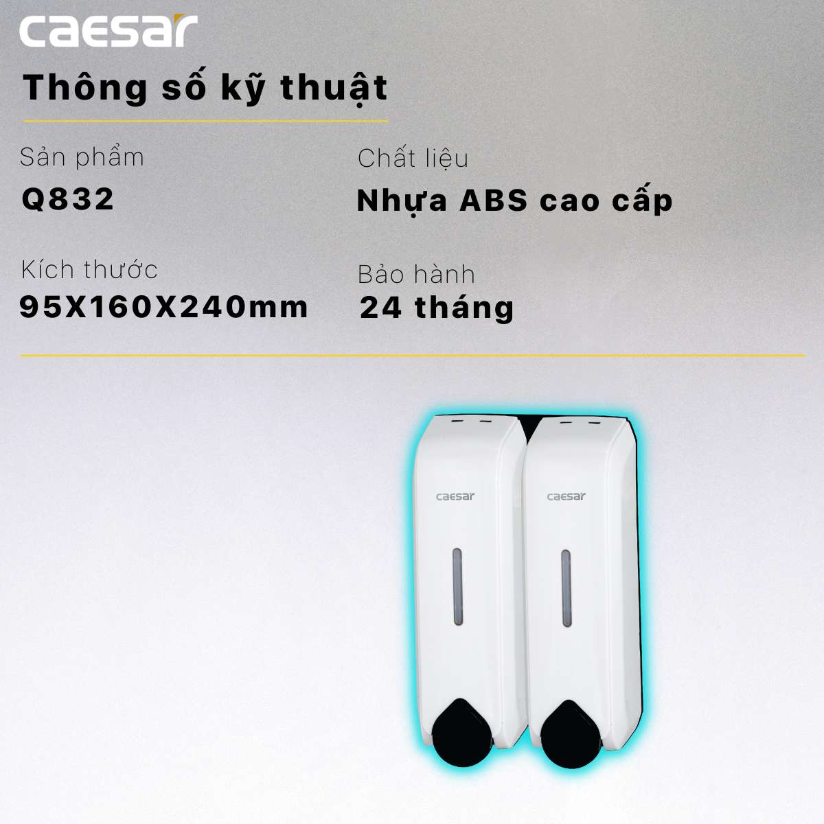 Hộp xà phòng đôi Caesar Q832