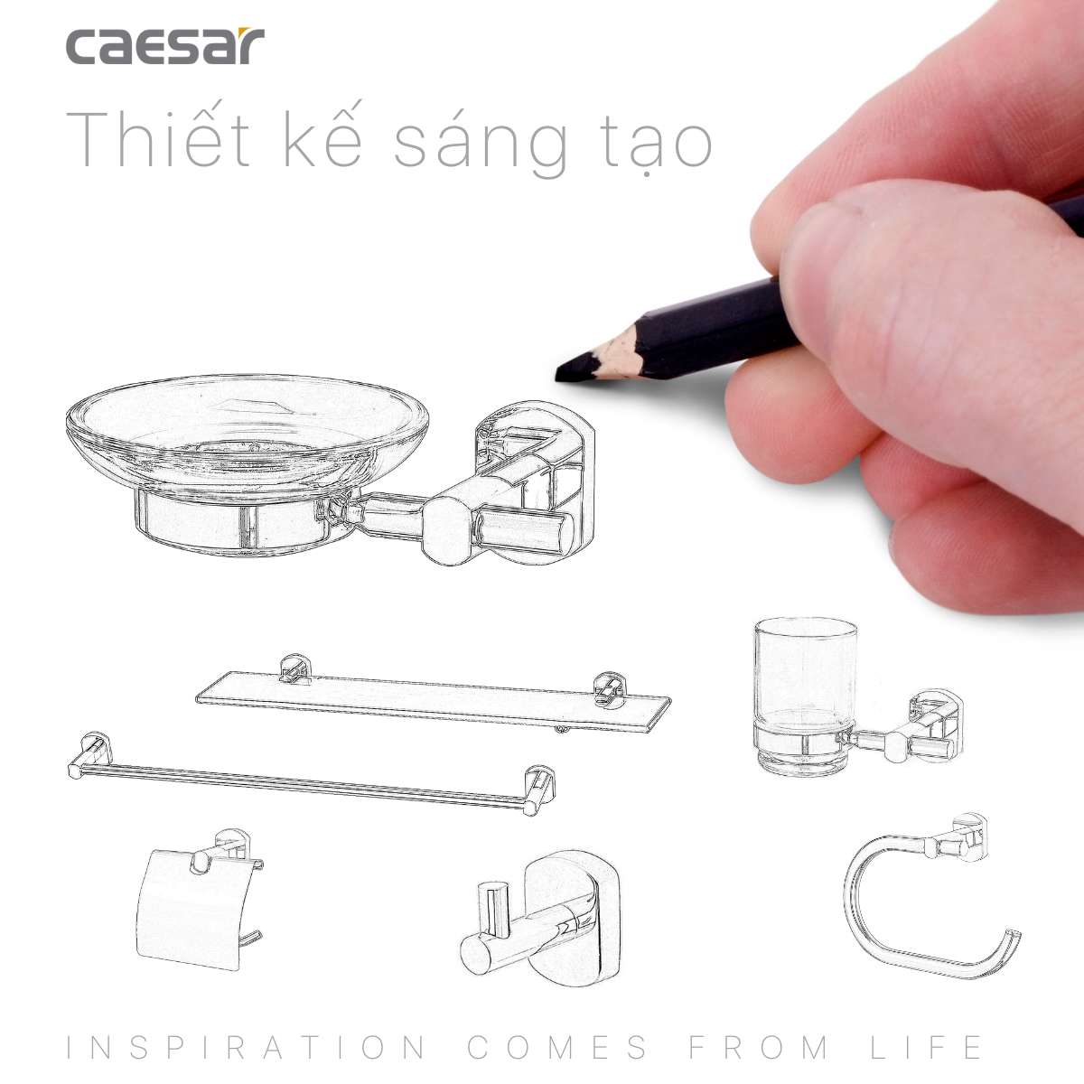 Giá để đĩa xà phòng Caesar Q7302V