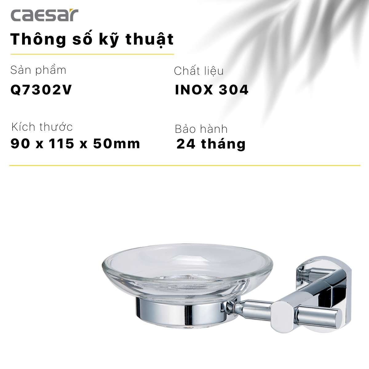 Giá để đĩa xà phòng Caesar Q7302V