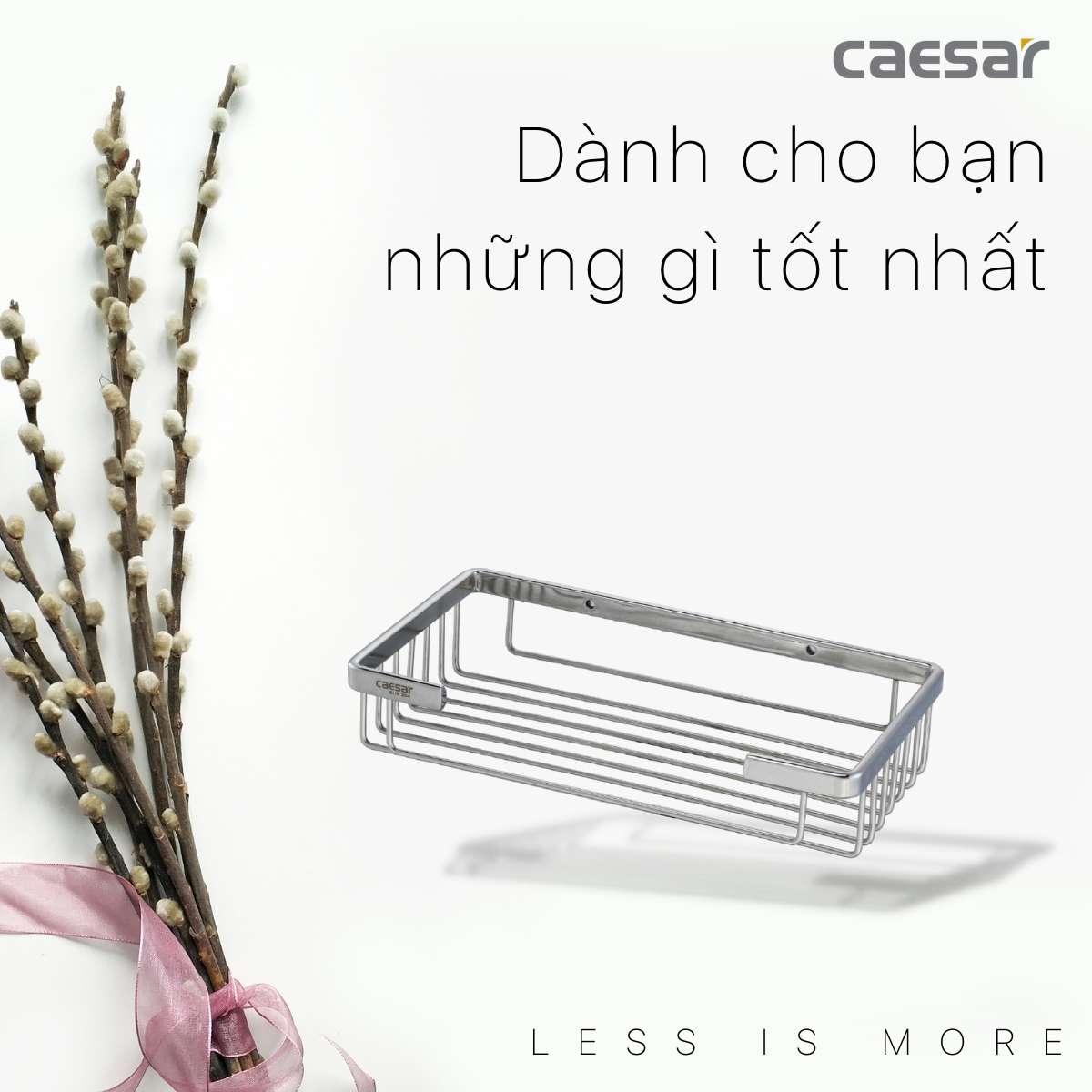 Kệ inox chữ nhật Caesar ST830V